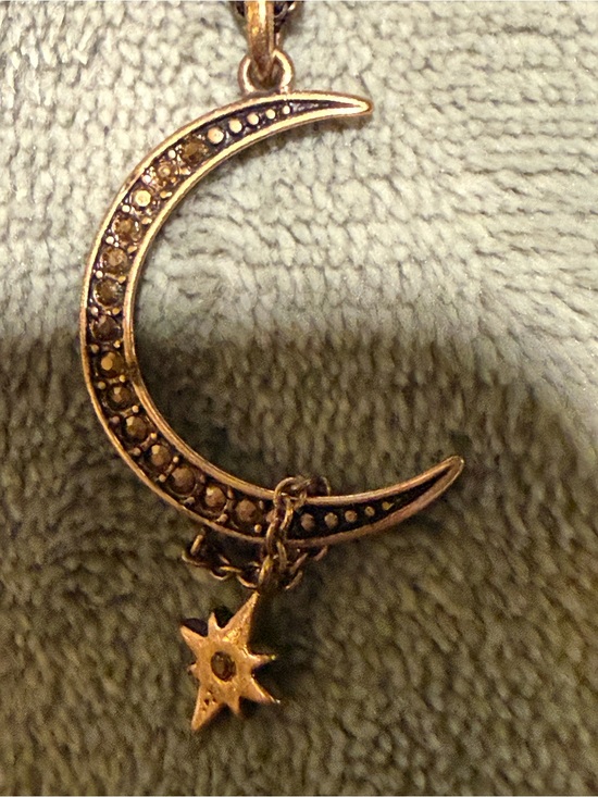 Lucky brand Jewelry - Lucky Brand Gold-Tone Crescent Moon with Star Charm Necklace